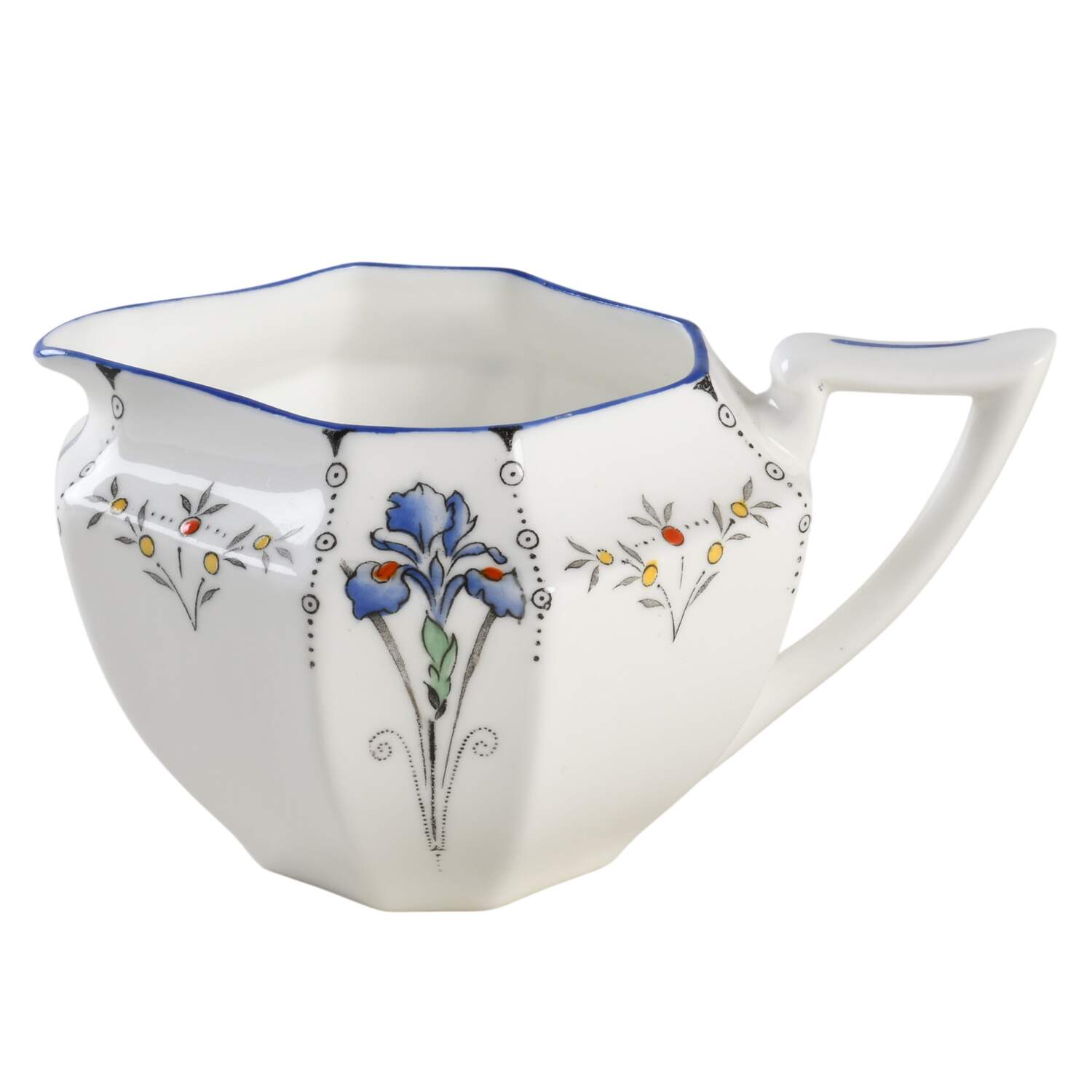 Blue Iris Creamer by Shelley-1
