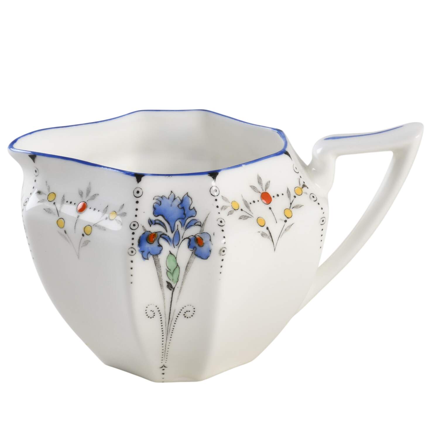 Blue Iris Mini Creamer by Shelley-1