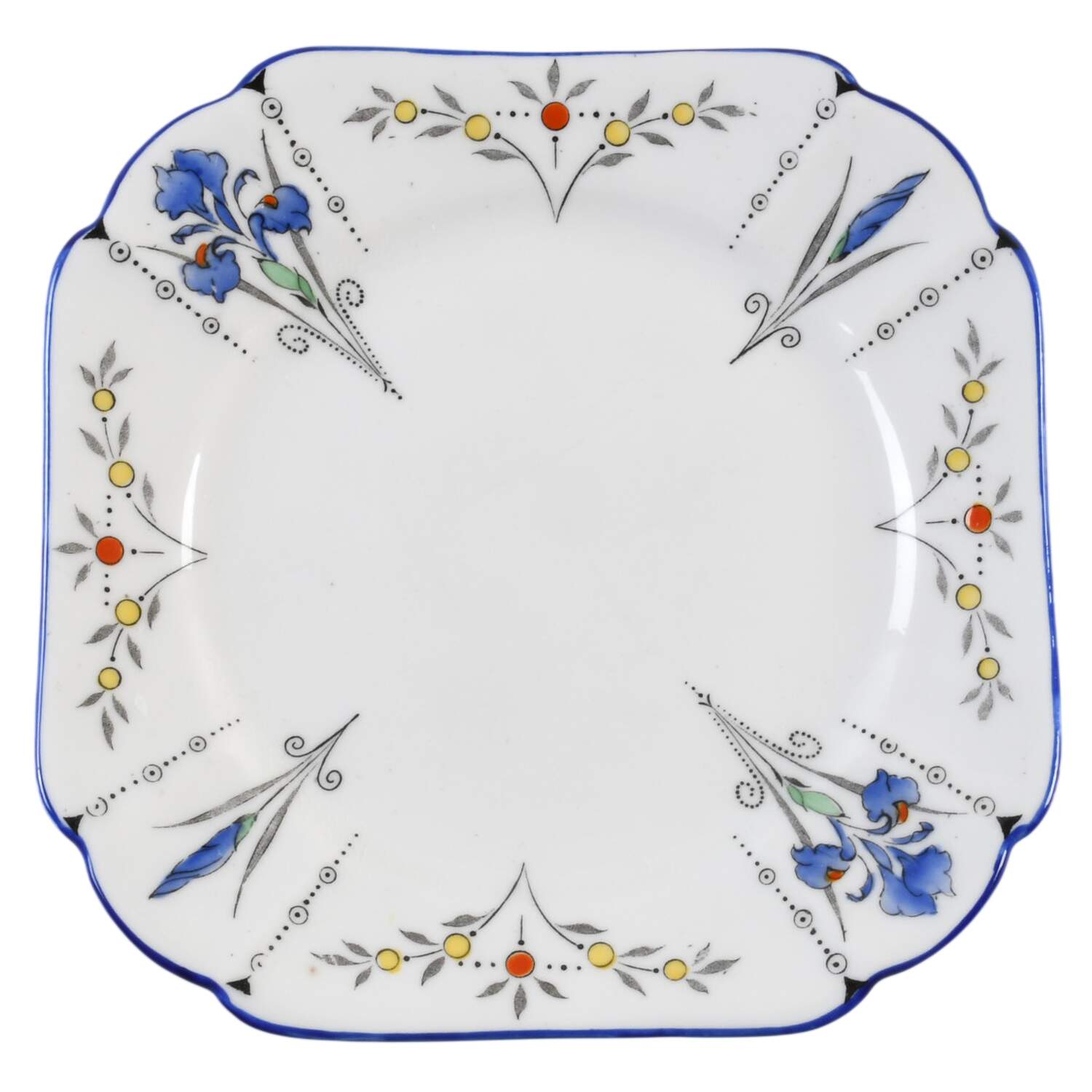 Blue Iris Small Bread & Butter Plate by Shelley-1