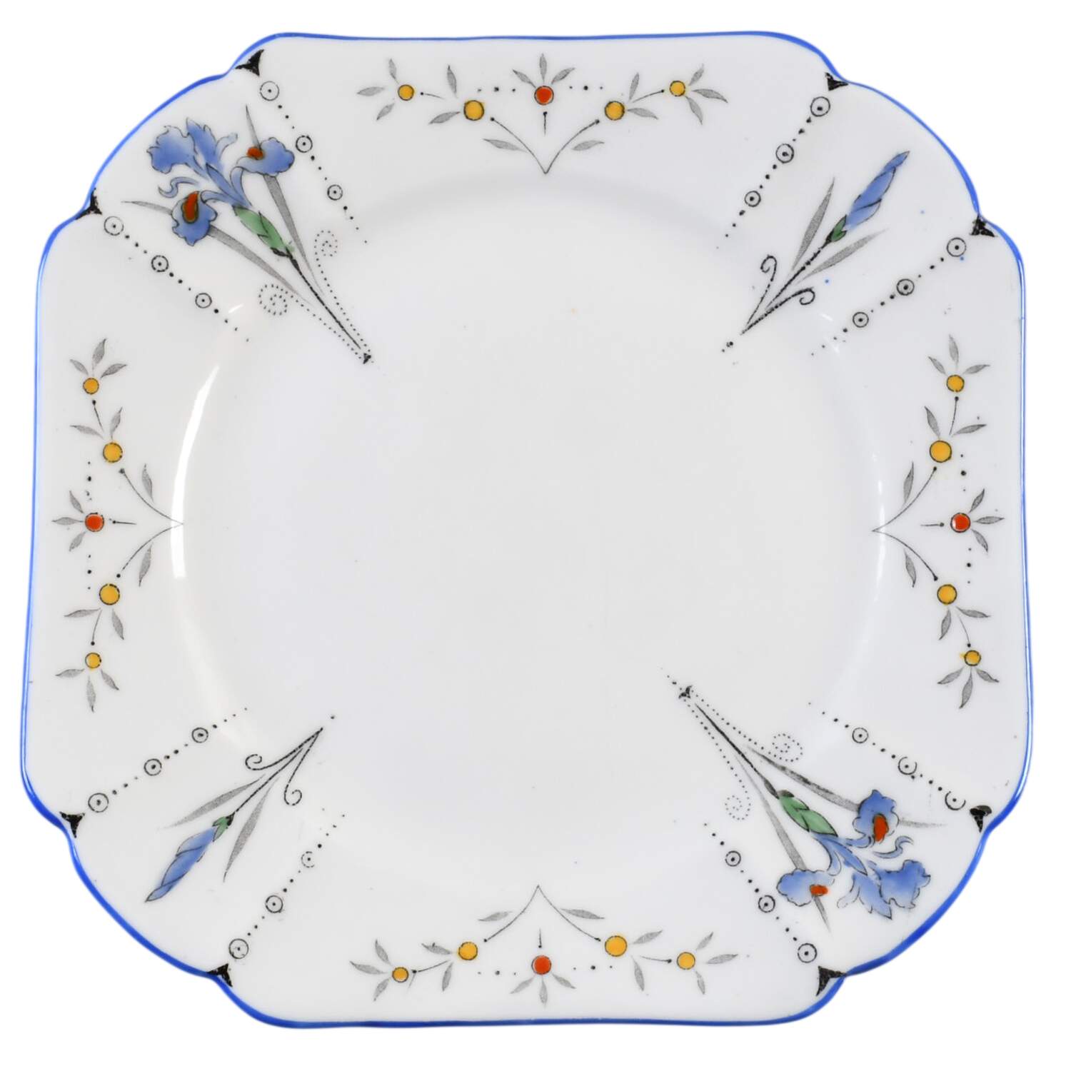 Blue Iris Small Bread & Butter Plate by Shelley-1