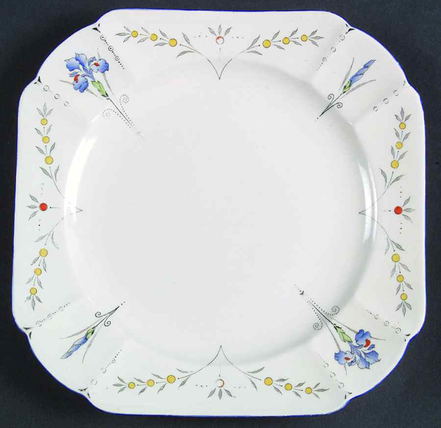 Blue Iris Salad Plate by Shelley-1