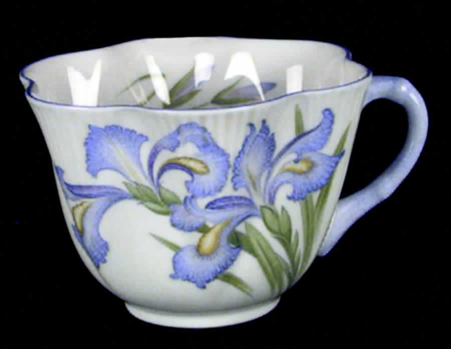 Blue Iris Footed Cup by Shelley-1