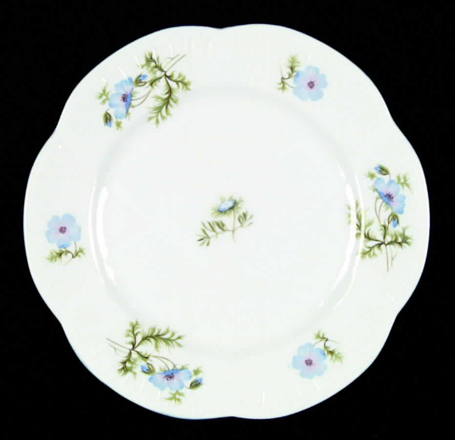 Blue Poppy (Dainty) Salad Plate by Shelley-1