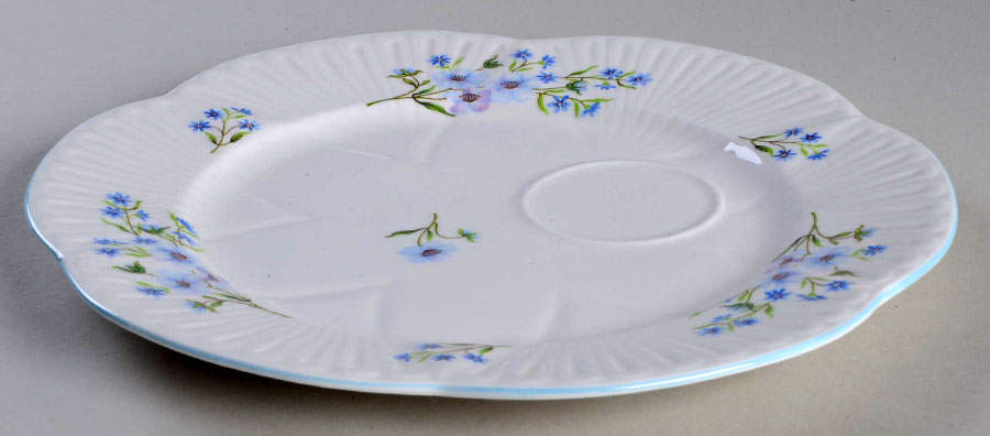 Blue Rock (Dainty Shape) Snack Plate by Shelley-1