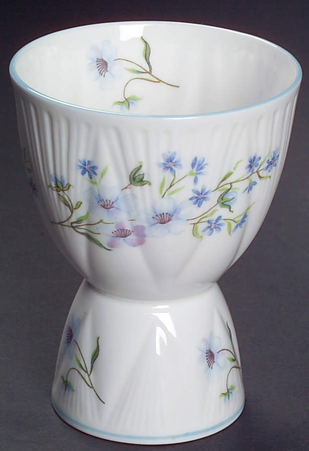Blue Rock (Dainty Shape) Double Egg Cup by Shelley-1