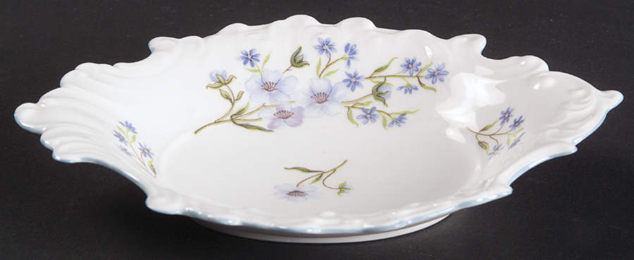 Blue Rock (Dainty Shape) 6" Sweet Meat Dish by Shelley-1