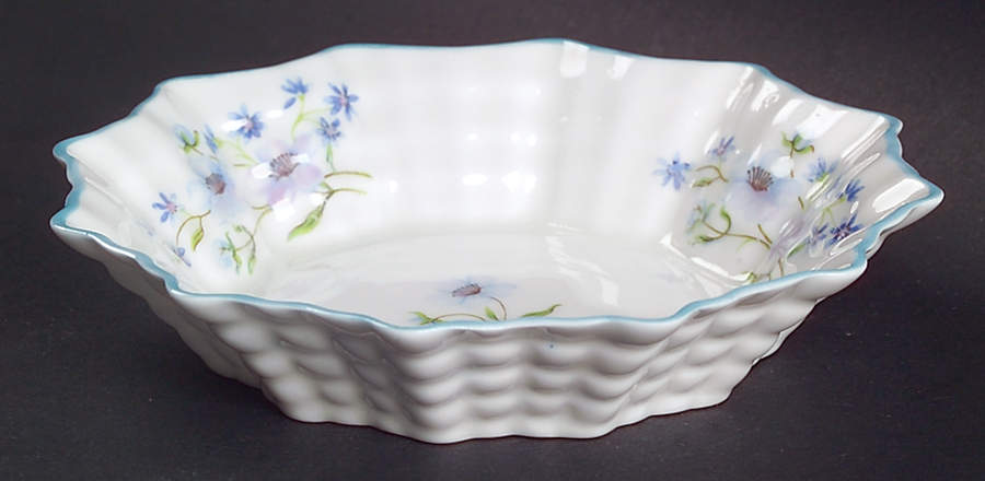Blue Rock (Dainty Shape) Round Sweet Meat Dish by Shelley-1