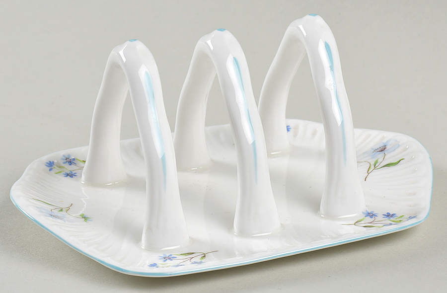 Blue Rock (Dainty Shape) Toast Server by Shelley-1