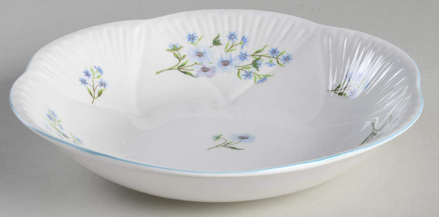 Blue Rock (Dainty Shape) Coupe Soup Bowl by Shelley-1