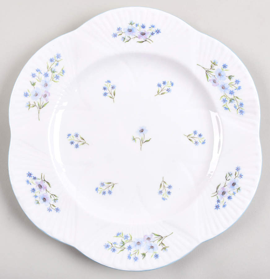 Blue Rock (Dainty Shape) Dinner Plate by Shelley-1