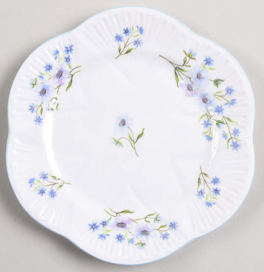Blue Rock (Dainty Shape) Bread & Butter Plate by Shelley-1