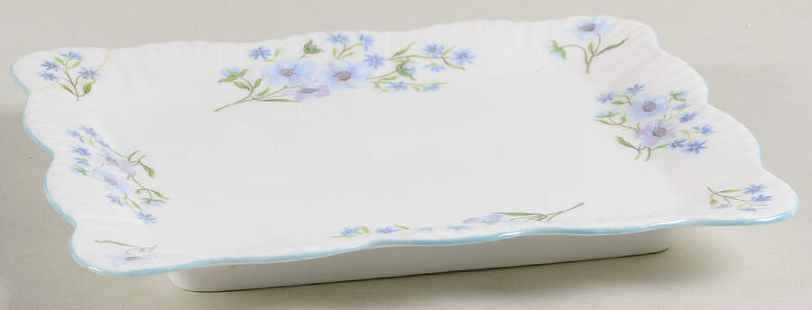 Blue Rock (Dainty Shape) Rectangular Butter No Lid by Shelley-1