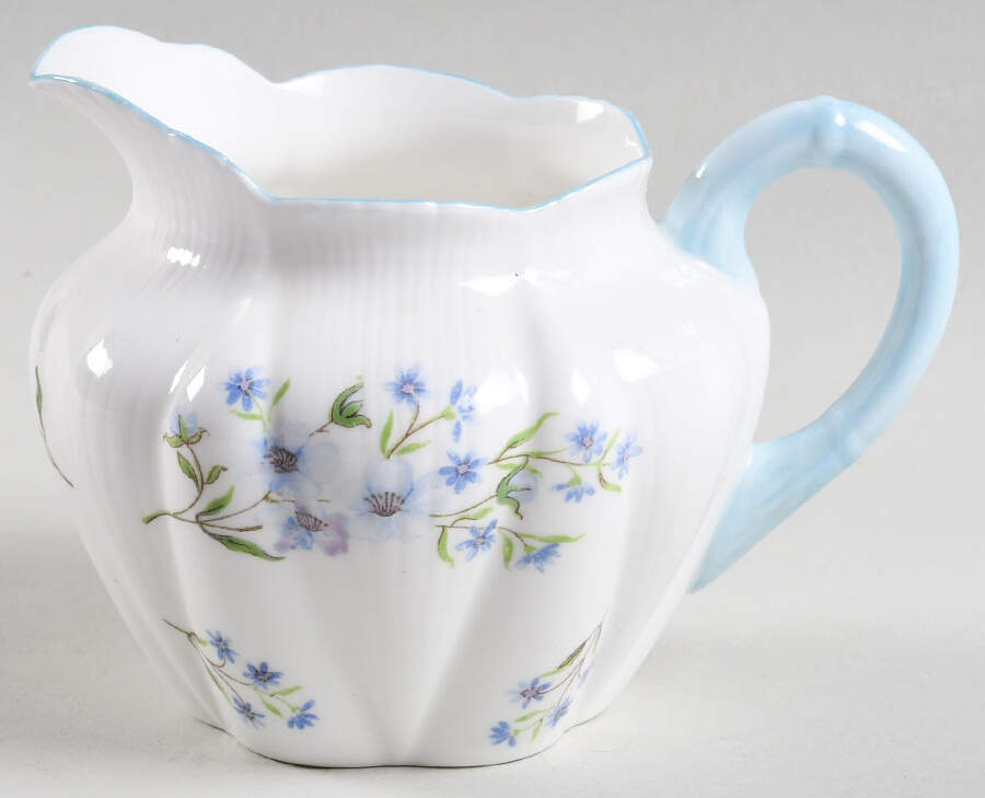 Blue Rock (Dainty Shape) Creamer by Shelley-1