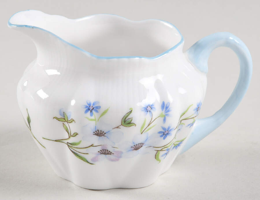 Blue Rock (Dainty Shape) Individual Creamer by Shelley-1