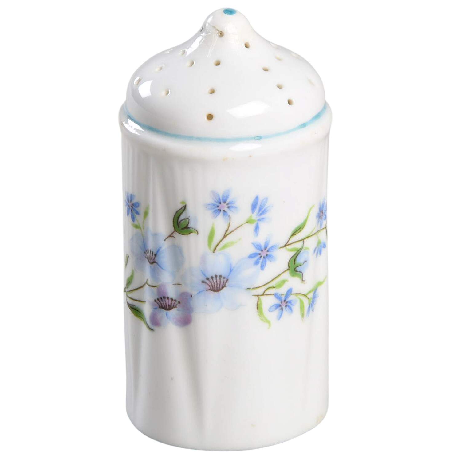 Blue Rock (Dainty Shape) Pepper Shaker by Shelley-1