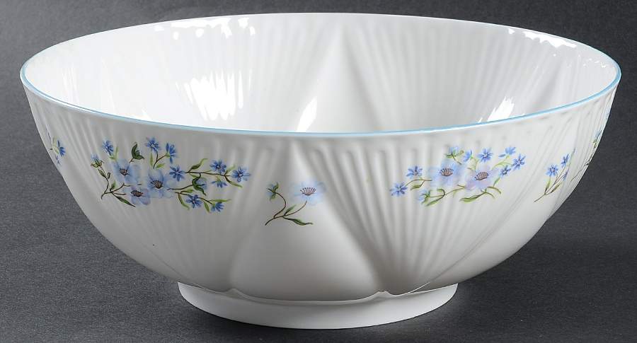 Blue Rock (Dainty Shape) 9" Round Vegetable Bowl by Shelley-1