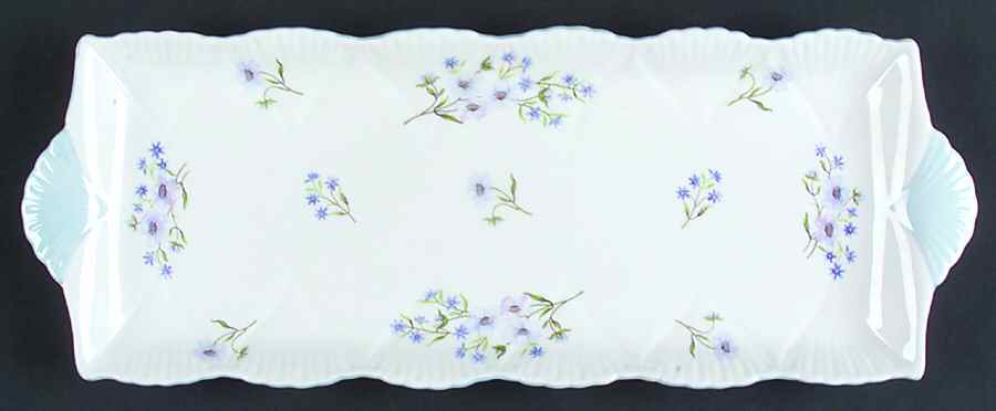 Blue Rock (Dainty Shape) Large Sandwich Tray by Shelley-1