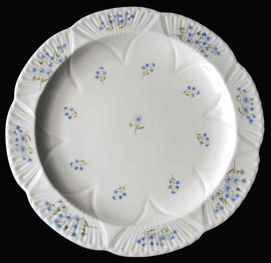 Blue Rock (Dainty Shape) 13" Chop Plate (Round Platter) by Shelley-1