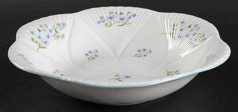 Blue Rock (Dainty Shape) 9" Round Vegetable Bowl by Shelley-1