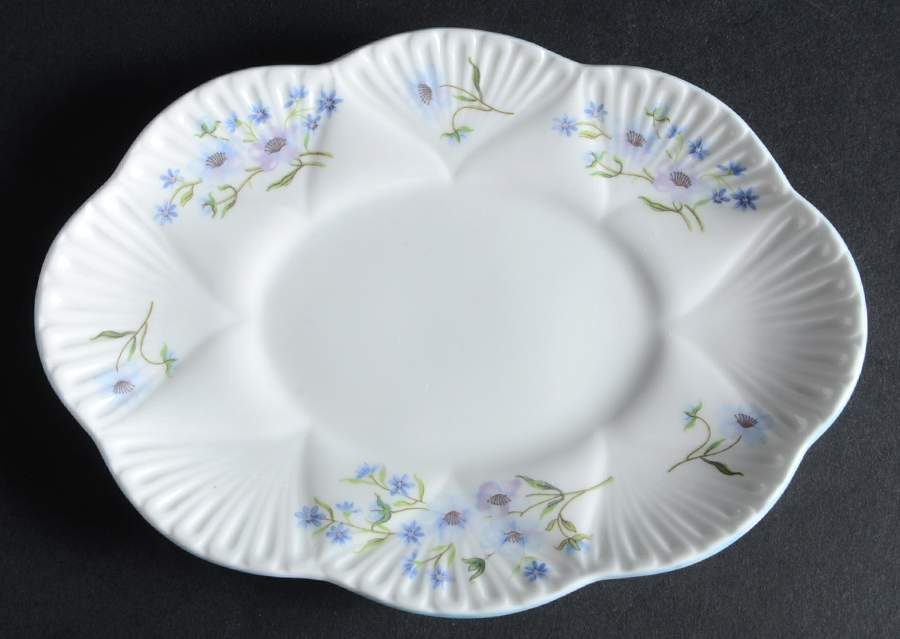 Blue Rock (Dainty Shape) Underplate for Gravy Boat by Shelley-1