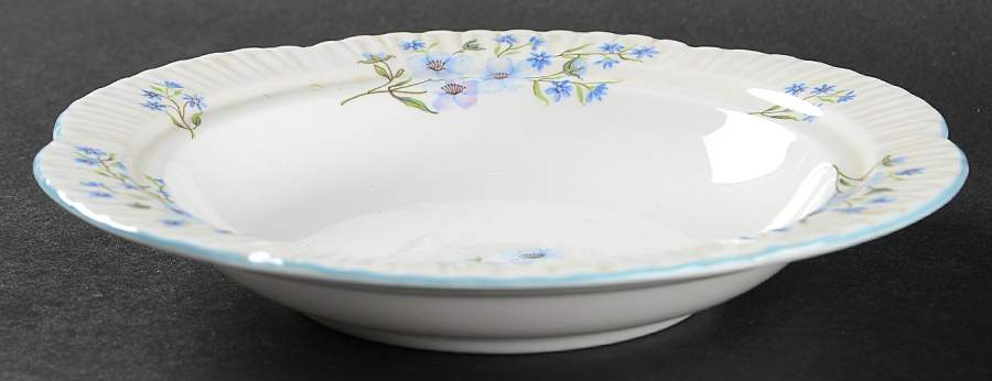 Blue Rock (Dainty Shape) Round Butter No Lid by Shelley-1