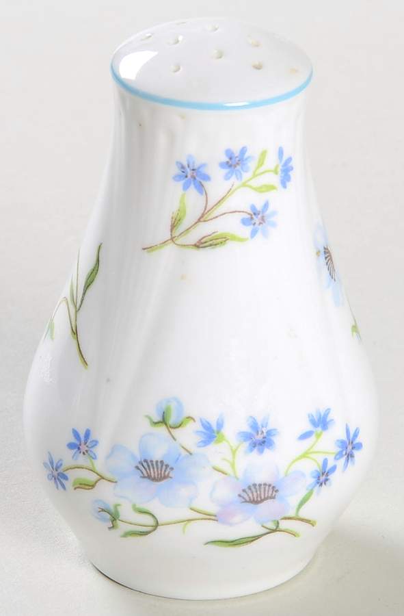 Blue Rock (Dainty Shape) Pepper Shaker by Shelley-1