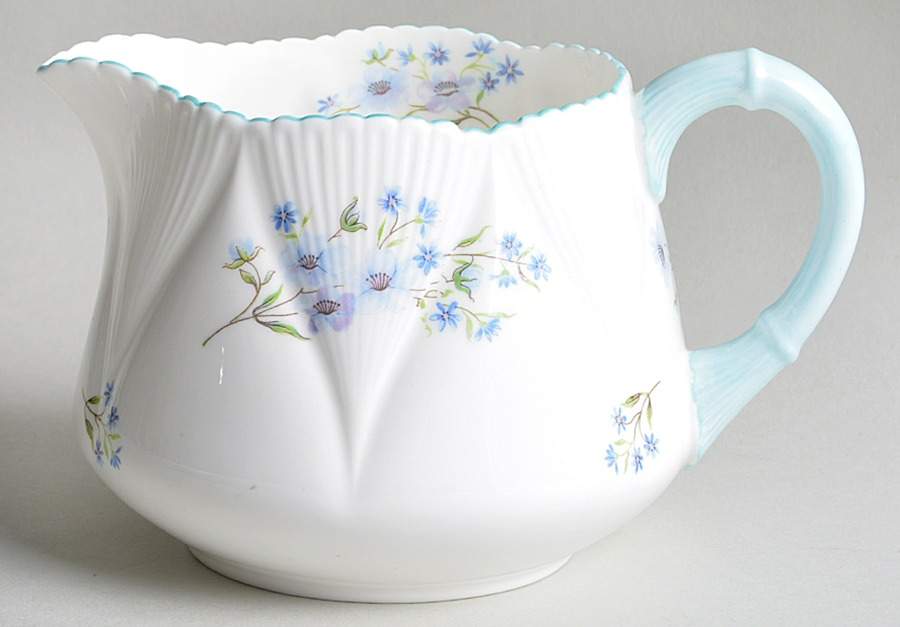 Blue Rock (Dainty Shape) Gravy Boat by Shelley-1