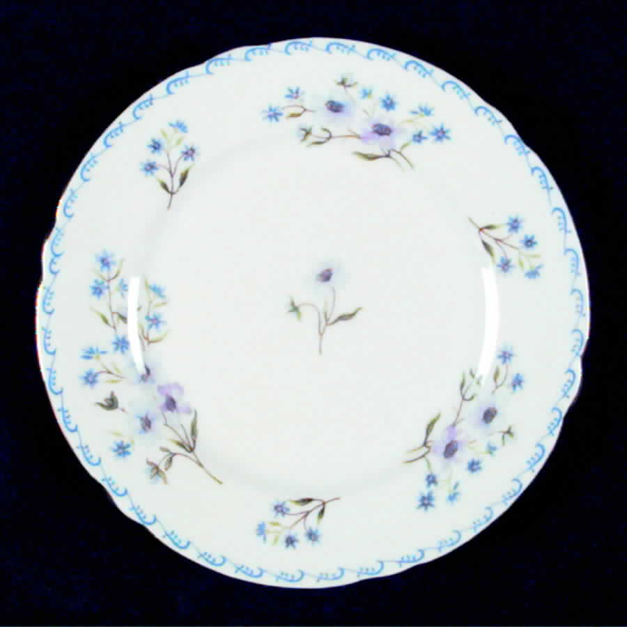 Blue Rock Bread & Butter Plate by Shelley-1