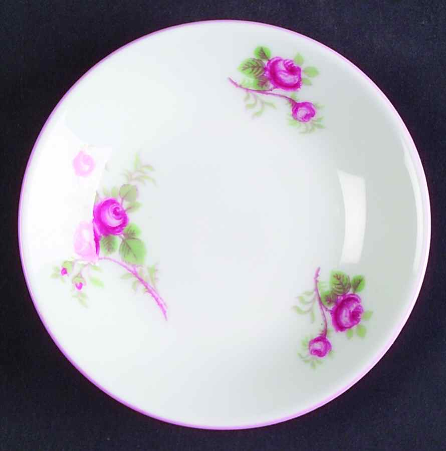 Bridal Rose (Ludlow Shape) Butter Pat by Shelley-1