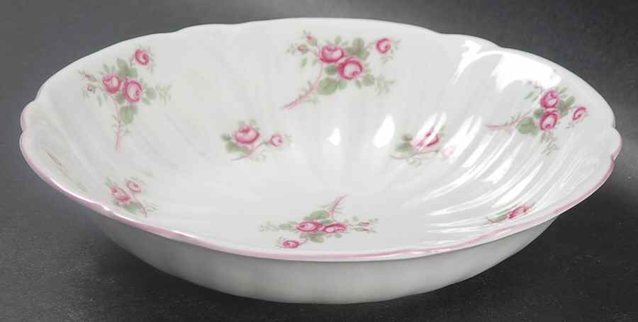 Bridal Rose (Oleander Shape) Coupe Cereal Bowl by Shelley-1