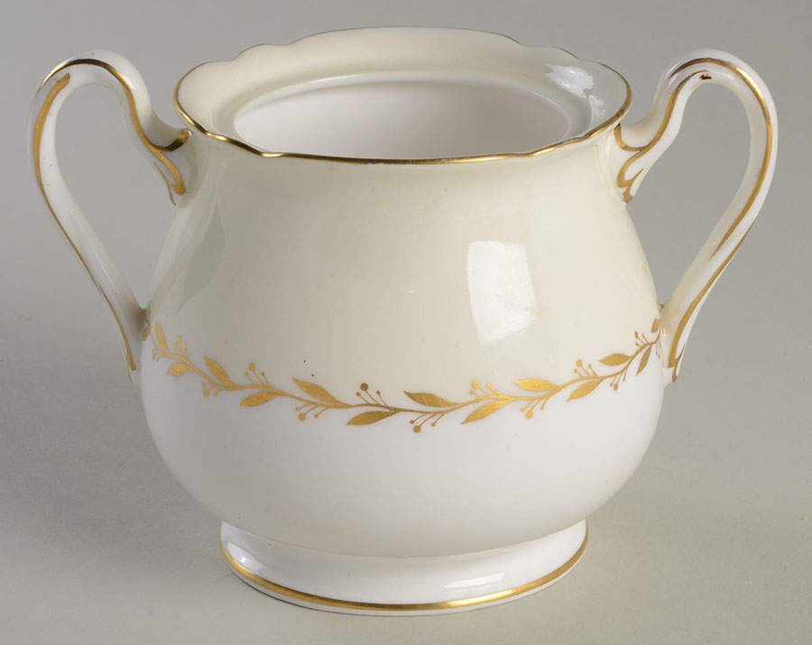 Bridal Wreath Sugar Bowl No Lid by Shelley-1