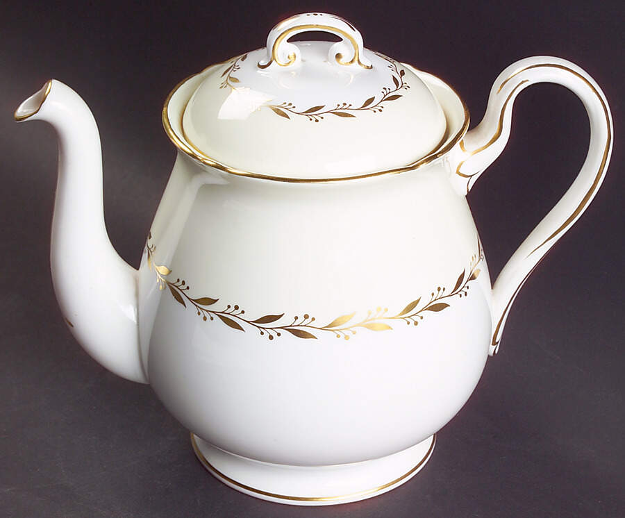 Bridal Wreath Teapot & Lid by Shelley-1