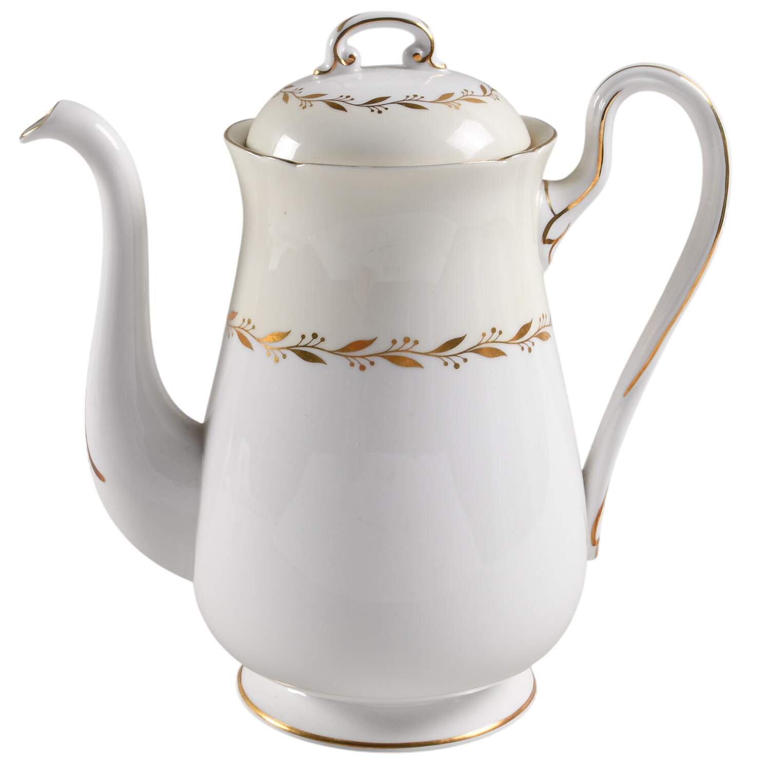 Bridal Wreath Coffee Pot & Lid by Shelley-1