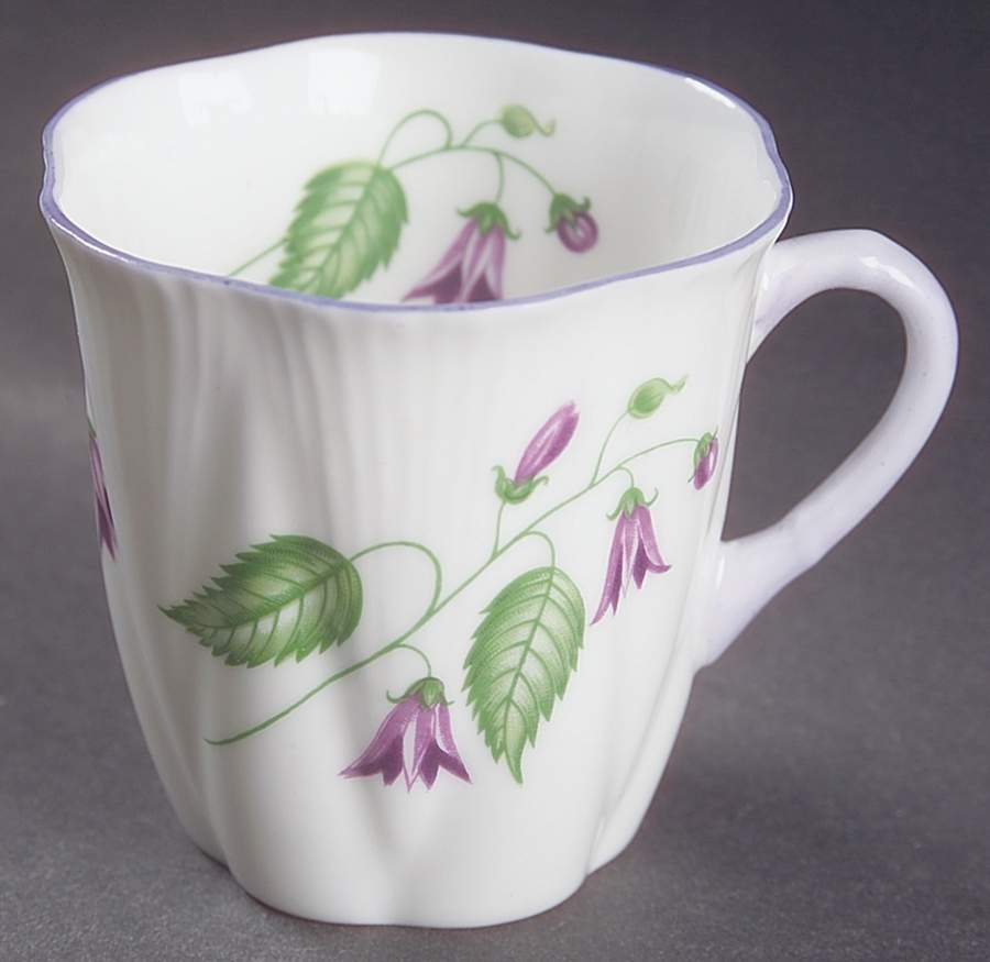 Campanula (Dainty) Flat Demitasse Cup by Shelley-1