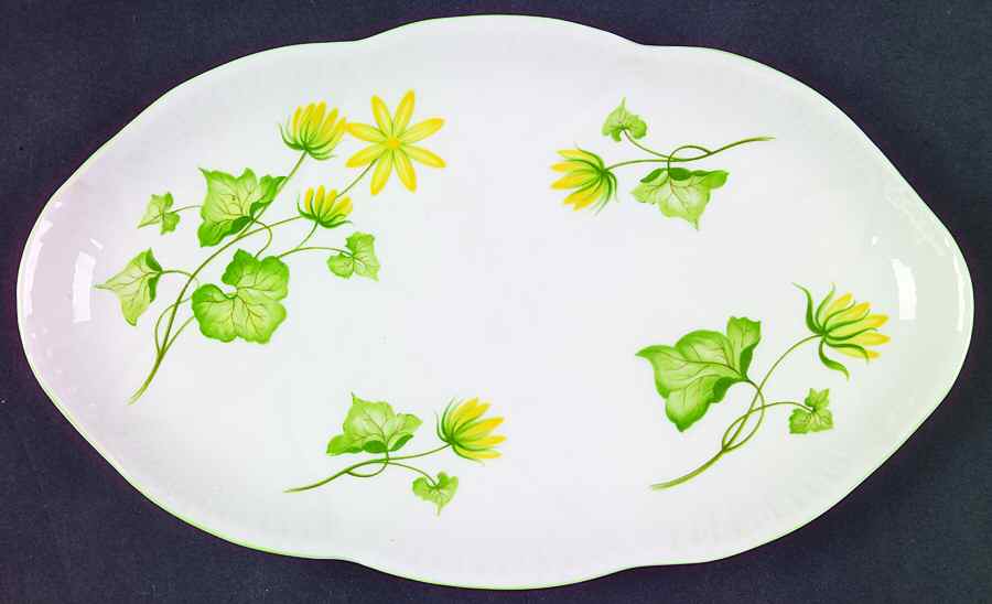 Celandine Tray for Mini Creamer & Open Sugar by Shelley-1