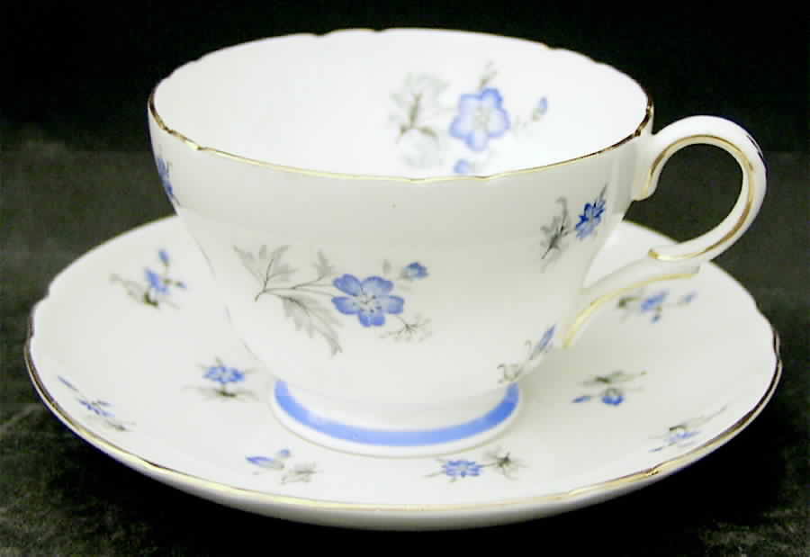 Charm Footed Cup & Saucer Set by Shelley-1