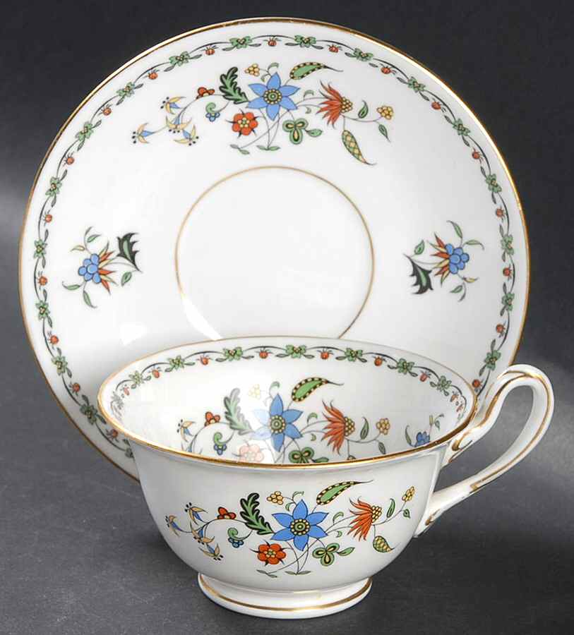 Chelsea Footed Cup & Saucer Set by Shelley-1