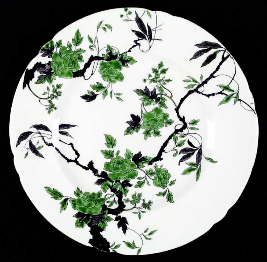 Chippendale Green Dinner Plate by Shelley-1