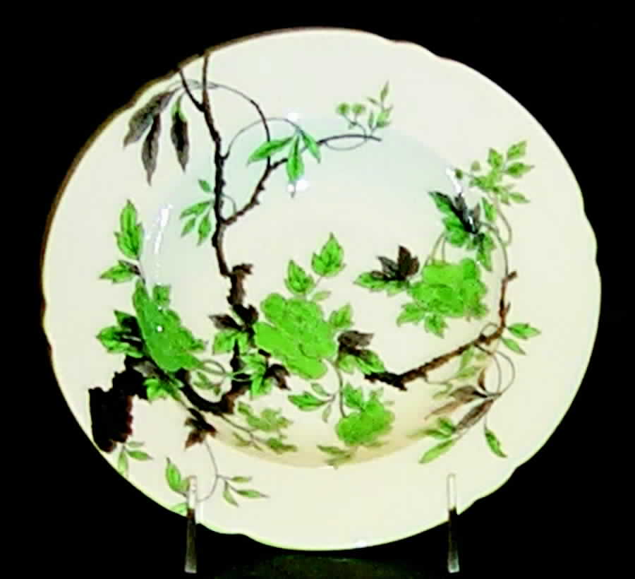 Chippendale Green Rim Soup Bowl by Shelley-1
