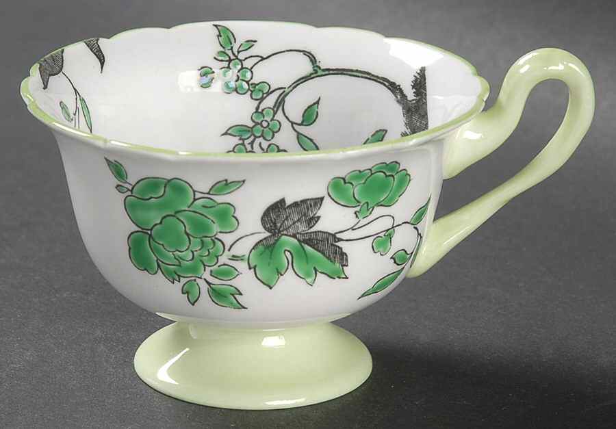 Chippendale Green Footed Demitasse Cup by Shelley-1