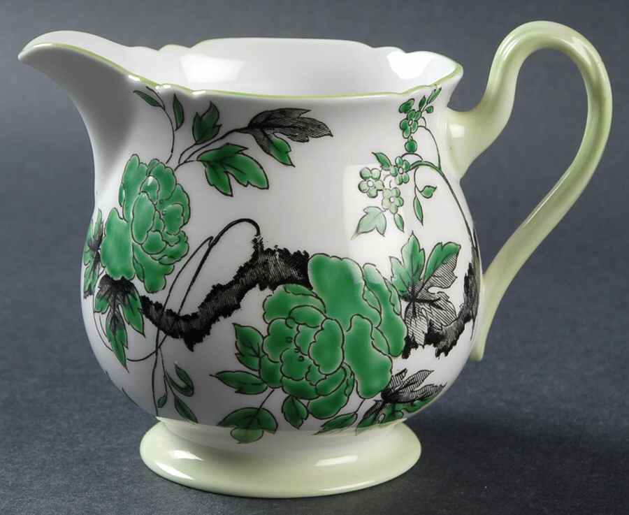Chippendale Green Creamer by Shelley-1