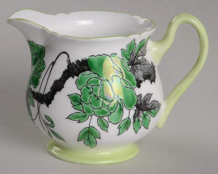 Chippendale Green Mini Creamer by Shelley-1