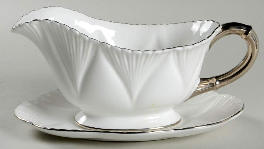 Claire De Lune Gravy Boat & Underplate by Shelley-1