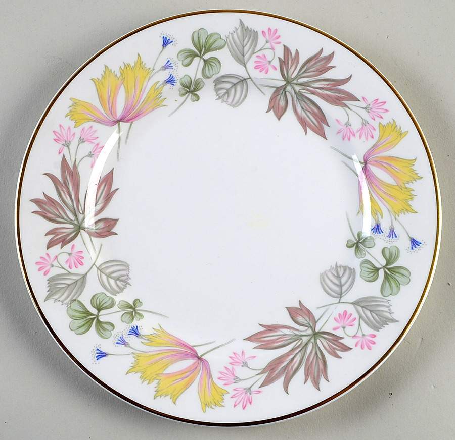 Columbine (Smooth) Salad Plate by Shelley-1