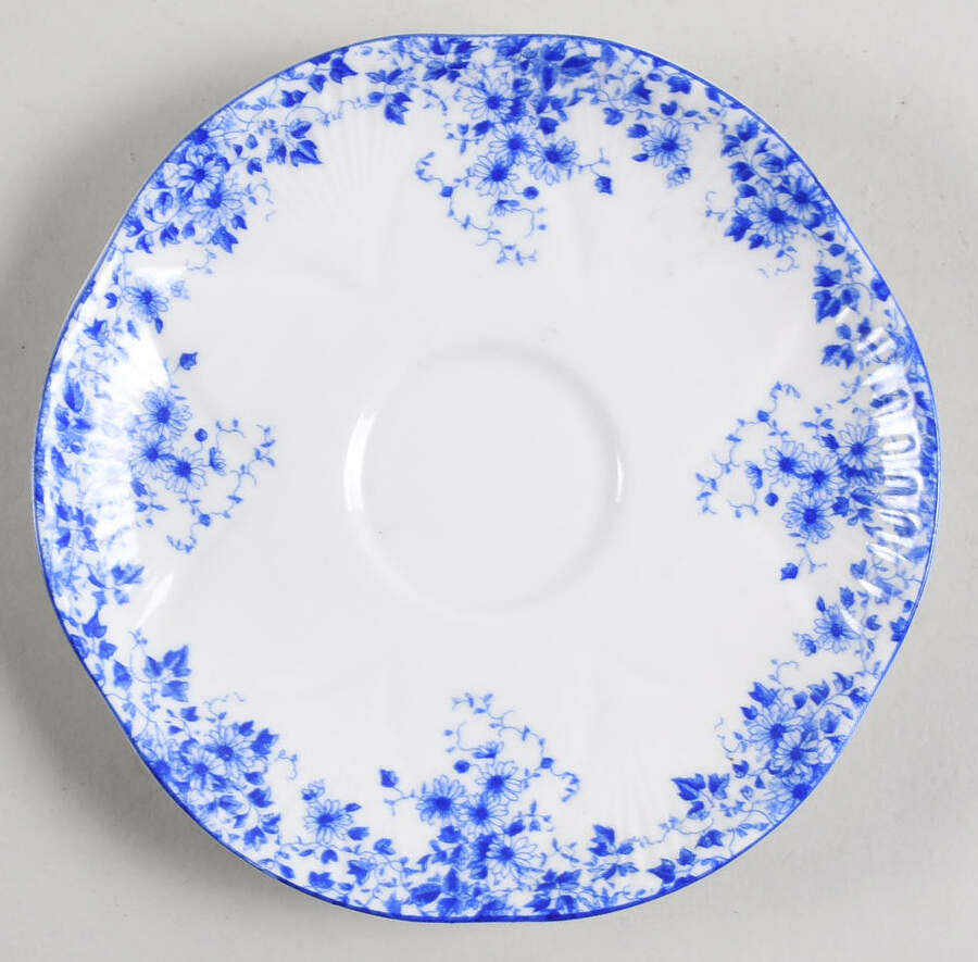 Dainty Blue Saucer for Footed Cup by Shelley-1