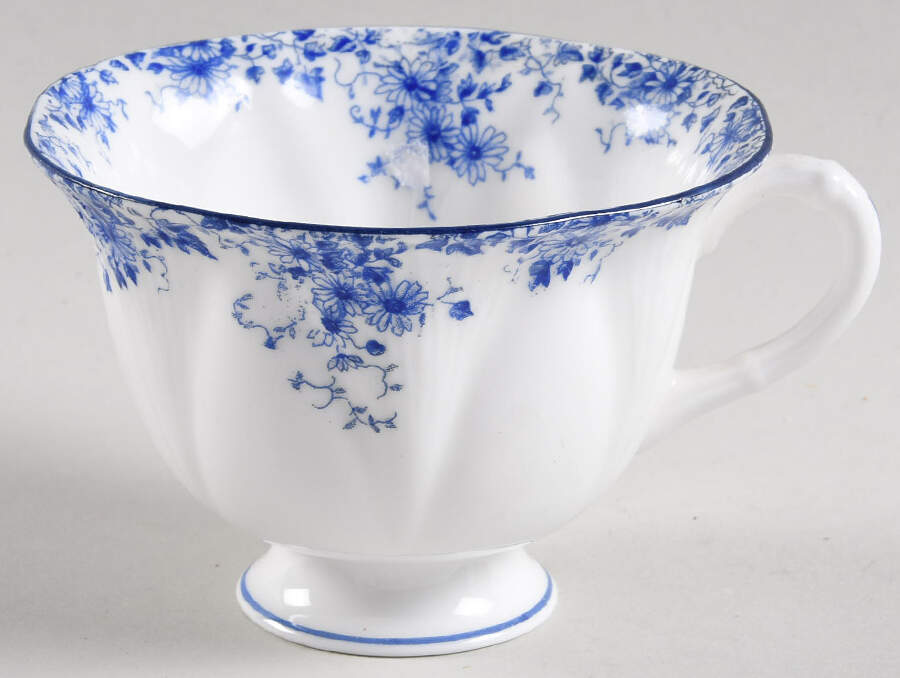 Dainty Blue Footed Cup by Shelley-1