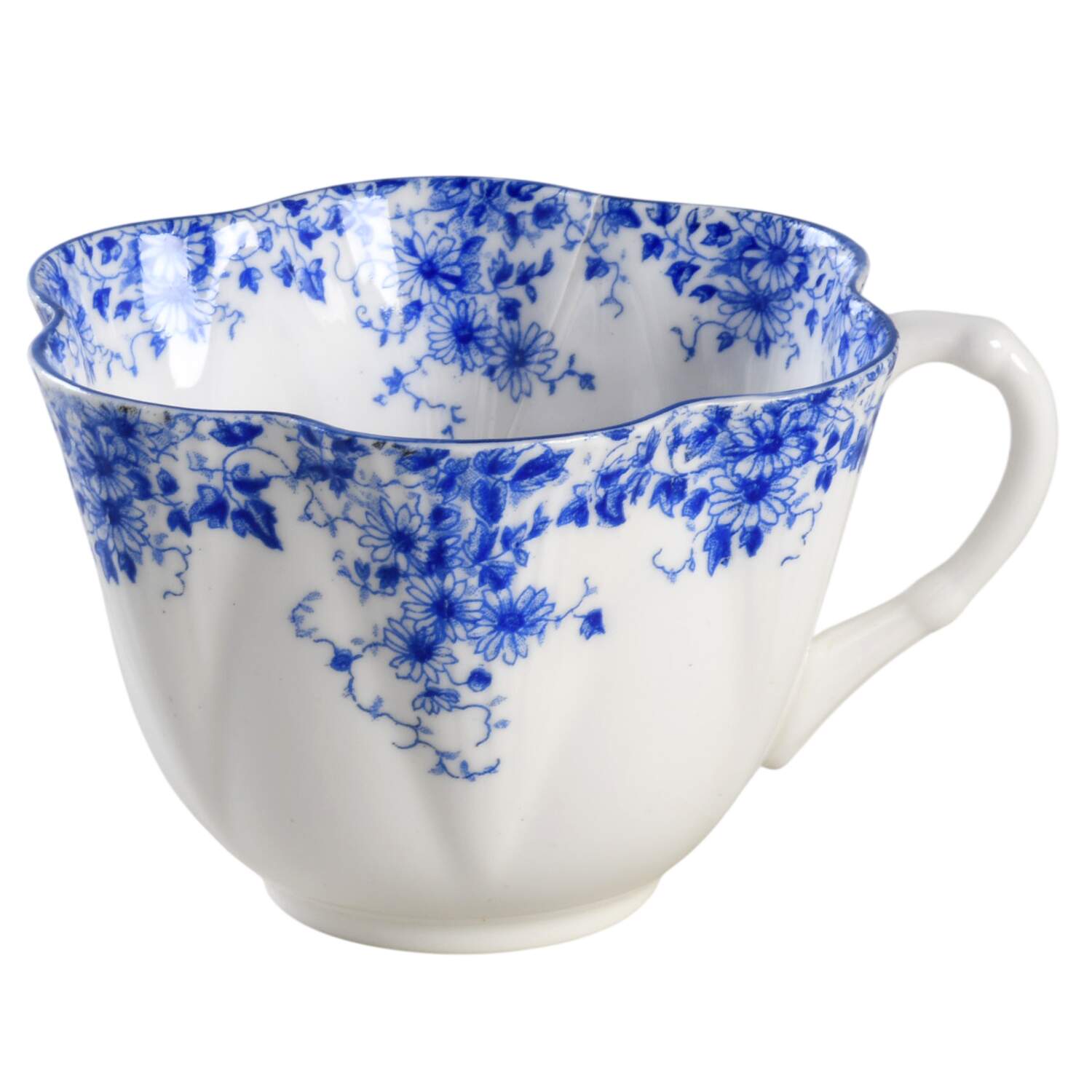 Dainty Blue Flat Cup by Shelley-1