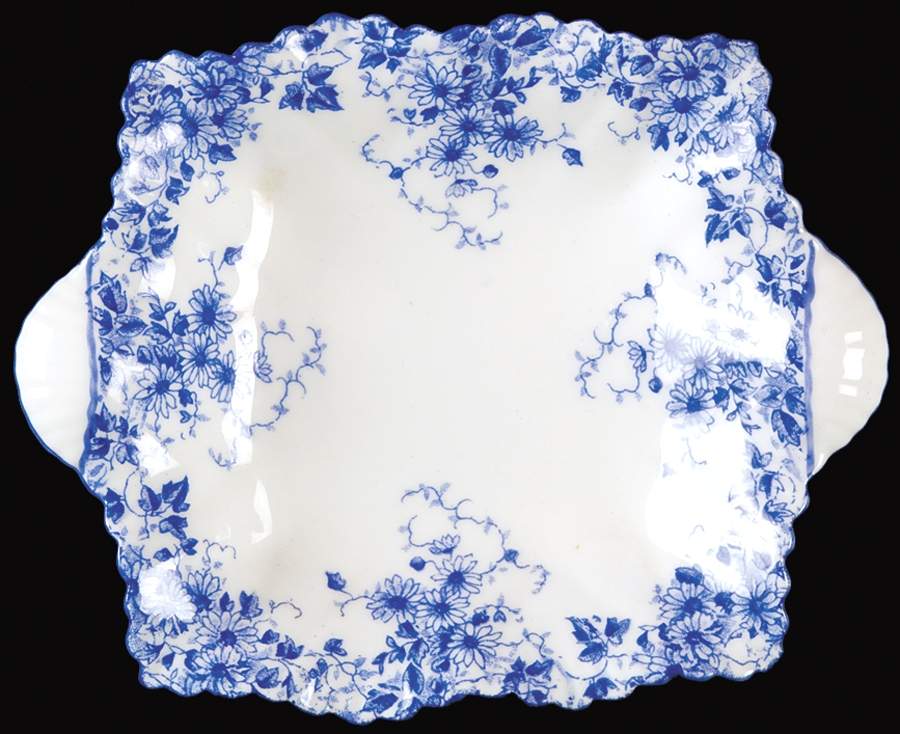 Dainty Blue 5" Square Sweet Meat by Shelley-1