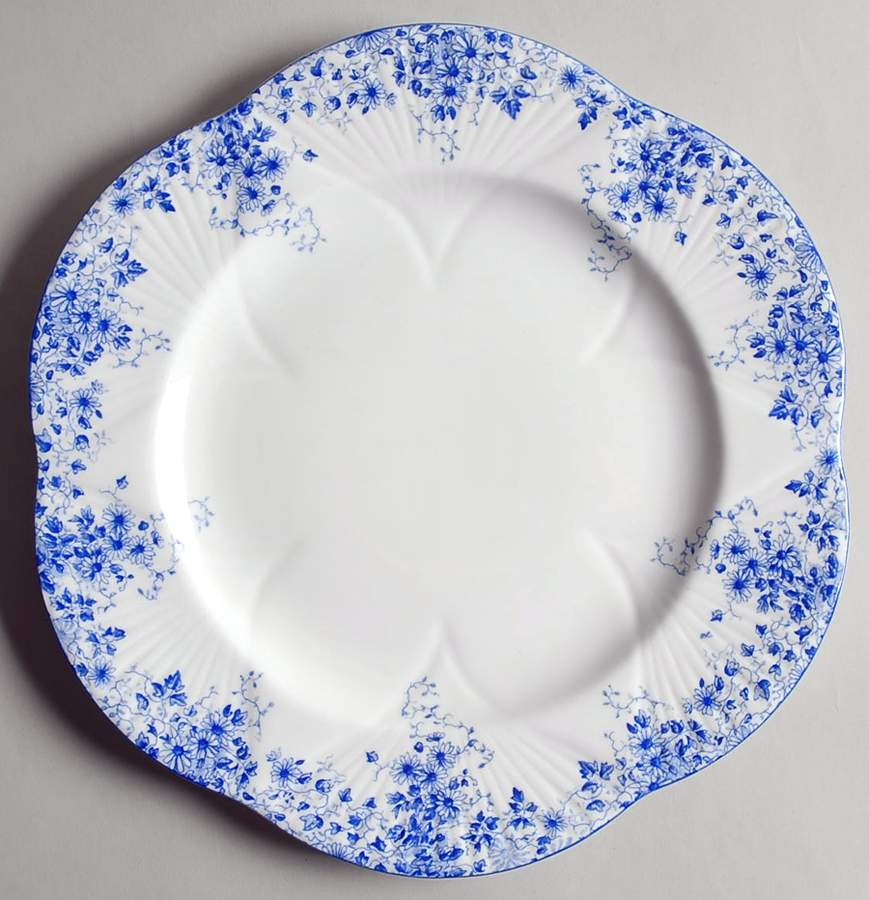 Dainty Blue Large Dinner Plate by Shelley-1