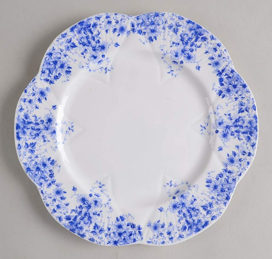 Dainty Blue Salad Plate by Shelley-1